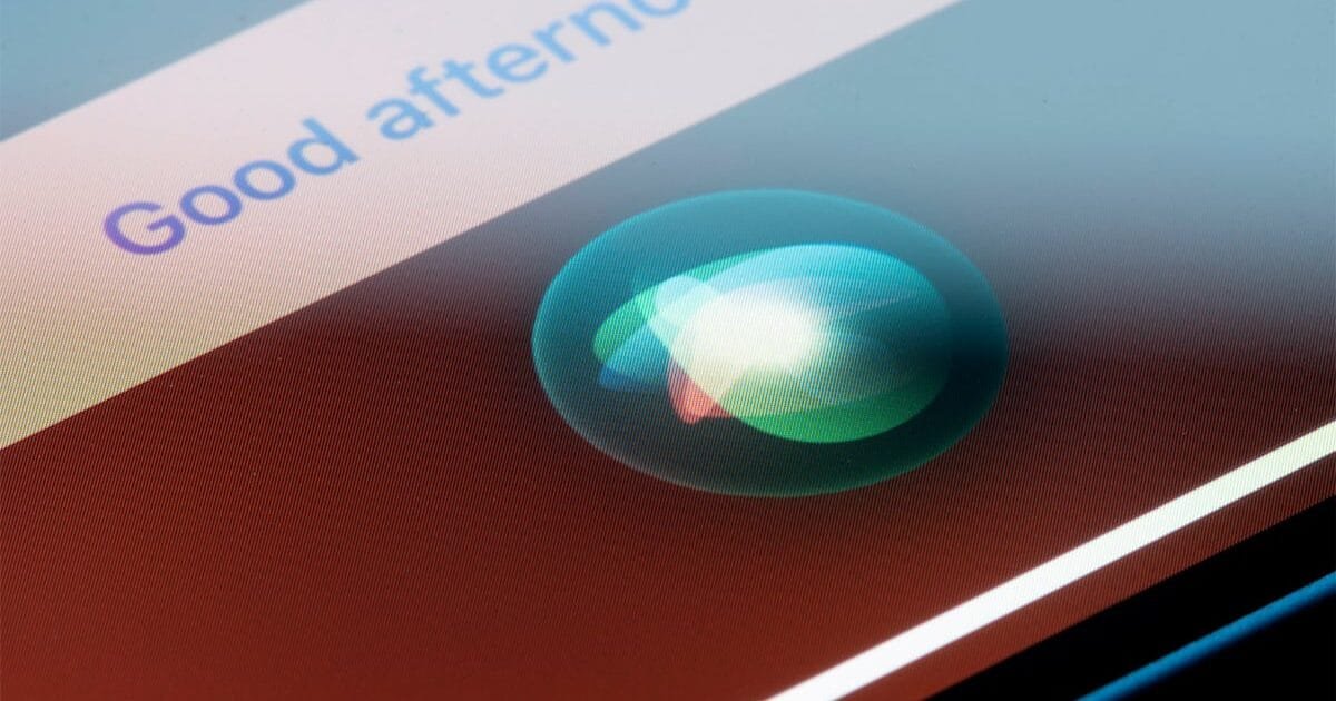 Bolinha da Siri em iPhone