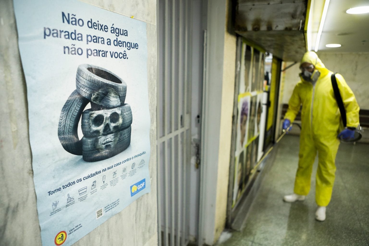 Rodoviária, feiras e estações de metrô do DF recebem ações de reforço no combate à dengue