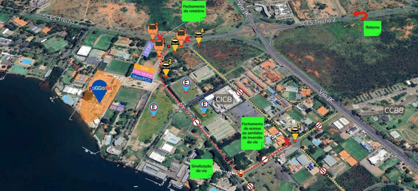 Eventos alteram o trânsito neste sábado (25) em Brasília