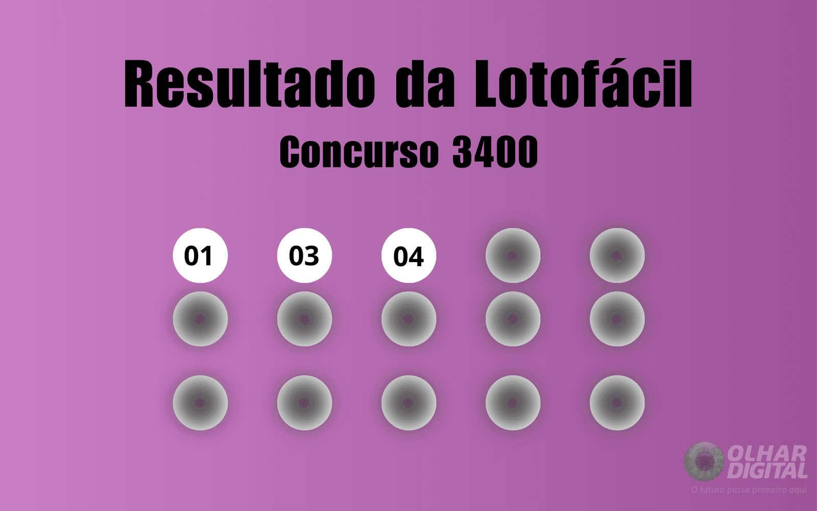 Lotofácil 3400: veja resultado de hoje, sábado (24)