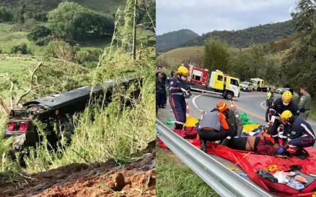 Cinco pessoas morrem em acidente com ônibus no interior de SP