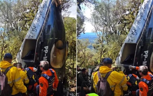 Corpos de vítimas de queda de helicóptero em SC são liberados