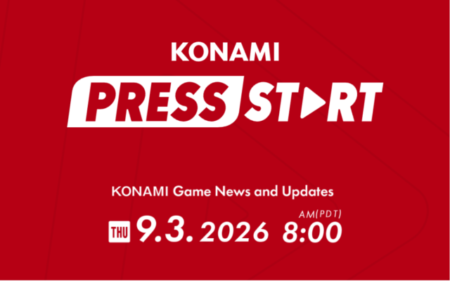 Konami anuncia showcase Press Start para 3 de setembro