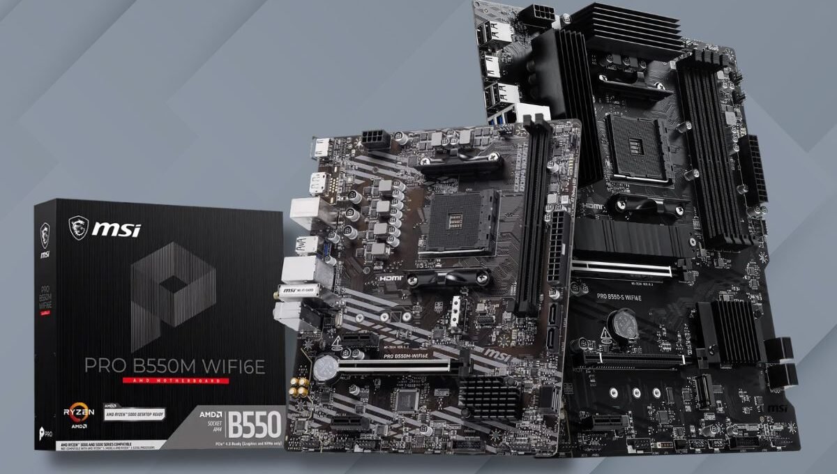 MSI expande linha PRO B550 de placas-mãe com novos modelos AM4