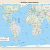 Novo mapa-múndi corrige tamanho da África, América do Sul e Ásia