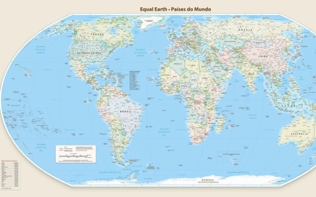 Novo mapa-múndi corrige tamanho da África, América do Sul e Ásia