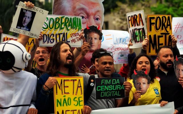 Ato em São Paulo cobra neutralidade da Meta nas eleições