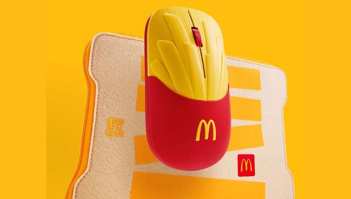 Lenovo e McDonald’s criam mouse estilo McFritas feito de brinquedos reciclados