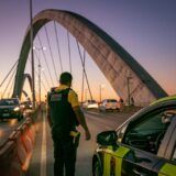 Ponte JK: DER reduz número de faixas reversíveis após primeiro dia de teste
